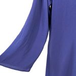 City Chic  Tunic Dress 16 French Navy V-Neck Bell Sleeves Tie Back Lined Photo 7