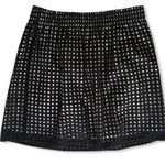 Loft Eyelet Circle Skirt Black Photo 3