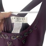 J.R Nites 90s Size 6 Dark Purple Whimsygoth Sequin Beaded Witchy Vamp Maxi Dress Photo 3