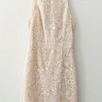 superdown Patty High Neck Crochet Dress in Ivory White | Small Photo 0