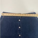 Levi Strauss Co Womens Denim Maxi Skirt Dark Wash Button Front Size 8 Blue Photo 5