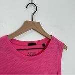 ATM Slub Jersey Cotton Tank Dress Mini Lotus Pink Barbie Beach size Medium Photo 5