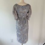 NWT Valentino silk bow dress size8 Gray Size 8 Photo 4