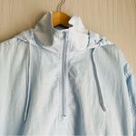 Vince Half-Zip Hooded Windbreaker in Sea Breeze Blue Womens size Large Photo 4
