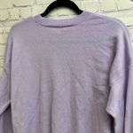 Madewell  Cashmere Purple Relaxed Crewneck Sweater Women's Small Soft Basics Photo 4