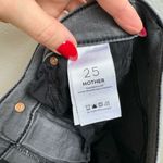 Mother The Dropout Last Chance Saloon Gray High Rise Size 25 Light Distress Black Photo 8