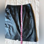 Wilsons X Maxima Black Leather Knee Length Pencil Skirt Sexy Feminine Photo 8