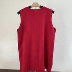 Ralph Lauren Lauren  Tank Top Womens L Red Silk Blend Sleeveless Shell‎ Stretch Photo 2