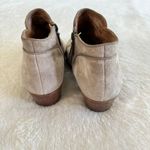 Clarks  Ankle Boots Womens Sz 10M Beige Suede Spye Hale Side Zip‎ Leather Bootie Photo 7