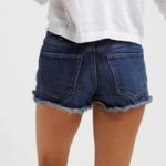 Free People Women's  Blue Jean Shorts Distressed High-Waisted Beach Mini Size 30 Photo 2