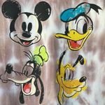 Disney Mickey & Friends Tie Dye Cotton Crew Neck Long Sleeve Sweatshirt Size M Photo 4