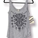 Eyeshadow  small tank geometric striped design sheer design in front comfy new Photo 10