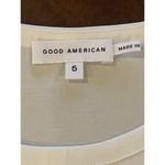 Good American Good‎ American White Ivory Round Neck Sleeveless Rounded Hem Blouse Size XXL NWT Photo 5