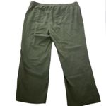 Old Navy Moss Green Mid-Rise Soft Wide-Leg Linen-Blend Pants Size XXL NEW Photo 4