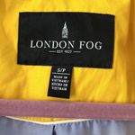 London Fog  Yellow Hooded Single Breasted A-Line Rain Jacket Size Small Photo 3