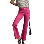 Pilcro  The Yaya Mid Rise Flare Jeans Pink Size 27 Stretch Pants Photo 1