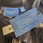 Vera Wang NWT Simply Vera  Black & White Sleeveless Dress with Pockets (S) Photo 4