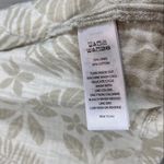 Tahari  Linen Blend Leaf Print Open Front Cardigan Jacket size L Large Photo 10