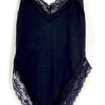 Majorelle , Bodysuit with lace edges, snap bottom, adjustable straps, size small‎ Photo 0