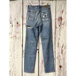 American Eagle  High Rise Distressed Baggy Mom Jeans - Light Wash / 2 Long Photo 1