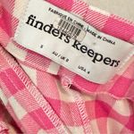 Finders Keepers  Gingham Gigi Pink and White Midi Sheath Slit Dress Fuchsia Check Photo 7