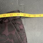 Etcetera  Jacquard Pant Floral Straight‎ Flat Front Brocade Purple Black Size 6 Photo 7