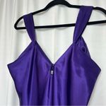 Erika Taylor Slip Dress Vintage Chemise Gown M Nightie Purple Satin Sleep Sexy Size M Photo 1