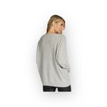 Lauren Moshi  𖦹 Hollis I’m A Mess Cashmere Pullover Sweater 𖦹 Heather Grey 𖦹 L Photo 4