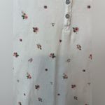 Ultra Flirt Ultra‎ Flirt Juniors Scallop-Edge Floral Print Cotton White Henley Top Size XL Photo 3