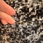 Ann Taylor Wool Blend Chunky Tweed Blazer Women's Medium Black White Zip Front Photo 4