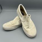 Vans White Distressed Grunge Slip-on Shoes US Unisex Canvas Sneakers 508731 Photo 0