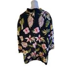 Silkland Women's 2XL Floral Hawaiian Button Photo 2