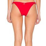 Beach Bunny Revolve Rib Tide Skimpy Bottom in Red, M Photo 2