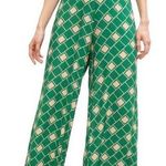 DIXIE GREEN BEIGE RETRO STYLE WIDE LEG PANTS MEDIUM Photo 0