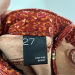 Anthropologie  Pilcro High Rise Skinny Corduroy Pants in Orange Motif Photo 6