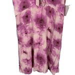 Abound  Abstract Pink Floral V-neck Cutout Mini Skater Dress Size Small NWT Photo 3