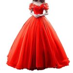 Women’s Red Fairy Tale Prom Party Dress Butterflies Corset Back Size 4 NWT Photo 14