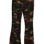 Shop My Trend Camo Camouflage High Rise Flare Bell Bottom Stretch Legging Pant S Green Photo 5