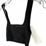 Stella McCartney Stellawear Crop Bra Womens XS/S Black Perforated Swimwear NEW Photo 2