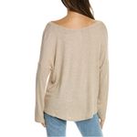 Eberjay Eberjey Elon Rib Knit V Neck Pullover Oatmeal Size Medium NEW Photo 2