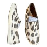 LK Bennett  Leather Slip On Sneakers Loafers Grey Off-White Flats Womens 37 6.5 Photo 8