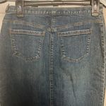 Ann Taylor VTG 90ish Y2K  kick pleated denim skirt zipped side Photo 3