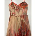 Hutch  Smocked Tulle Gown Dress Taupe Red Size Medium NWT Wedding Romantic Fairy Photo 4