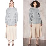 Jonathan Simkhai Whipstitch cotton French terry corset size S small NWT Photo 3