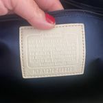 Coach Two tone  and white Op Art Patent Leather Kisslock Tote Photo 9