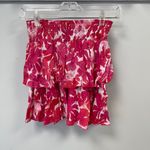 Tiare Hawaii  Fiji Flowers Pink OliviaTiered Mini Skirt - XS/S - NWOT Photo 2