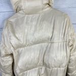 Abercrombie & Fitch Womens size XS Nylon Hooded Puffer Coat Jacket Cream Photo 4