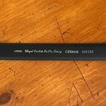 Cipriani Belt Glazed Cowhide On PVC Lining Black Gold Tone Buckle Size Large Photo 7