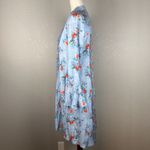 Tolani Feathers By Womens Emilia Dress S Small Blue Orange Floral Modal Pockets Photo 3