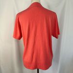 Sag Harbor  Mock Neck Short Sleeve Knit‎ Top Coral Casual Women Large Photo 2